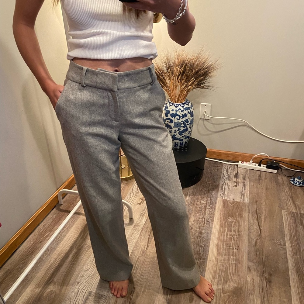 Wool and silk lined trousers
